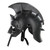 Roman Spiked Gladiator Helmet – Black Edition | Durable Steel Helmet of the Spaniard Maximus