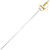 AmberGale Brass Hilt Rapier – Timeless EN45 Steel Sword with Swept Guard