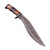 Righteous Victory Damascus Steel Kukri Sawback Machete Hunting Knife with Sheath