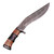 Righteous Victory Damascus Steel Kukri Sawback Machete Hunting Knife with Sheath
