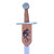 Dance of Dragons Functional Falchion with Leather-Wrapped Grip & Sheath