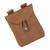 Medieval Renaissance Leather Camel Brown Suede Pouch