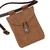 Medieval Renaissance Leather Camel Brown Suede Pouch