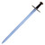 Functional EN45 Steel Medieval Knight’s Arming Sword with Scabbard