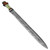 Damascus Steel Roman Spatha with Mixed Material Handle and Sheath