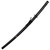 Curved Replica Sword with Carbon Steel Blade & Hand-Carved Scabbard