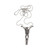 White Lie Skeleton Neck Knife Necklace