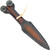 Viking Forged Steel Dagger with Twisted Pommel Design