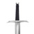 Hellion Rising 1095 High Carbon Decorative Medieval Sword w/ Black Leather Wrap Handle
