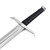 Hellion Rising 1095 High Carbon Decorative Medieval Sword w/ Black Leather Wrap Handle