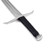 Hellion Rising 1095 High Carbon Decorative Medieval Sword w/ Black Leather Wrap Handle