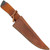 All or Nothing Full Tang Carbon Steel Outdoor Knife with Genuine Leather Sheath