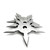 Khoga Ninja Set of 3 Sure Stick Five Point Shuriken Throwing Stars - Multiple Colors'