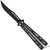 Clip Point Balisong Butterfly Knife - Stainless Steel with Pocket Clip
