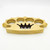 Walk on the Wired Side 100% Pure Brass Knuckle Paper Weight Accessory | Crown Design