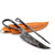 Hand Forged Medieval Grilling Utensil Set | Skewer & Knife w/ Leather Case