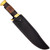 Giant Bowie Knife for Outdoor Use – Full Tang D2 Steel Blade with Leather Handle & Sheath