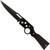Full Auto Automatic Knife | Rifle Handle | Black Trailing Point Blade