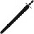 Antihero Historical Replicas Dark Functional Medieval Sparring Sword w/ Sheath