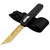 Rich Impression Automatic OTF Out the Front Knife w/ Textured Golden Blade & Black Handle Including Belt Clip Glass Breaker