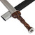Covert Detail EN45 Steel Hand Carved Indian Sheesham Wood Handle Scottish Dirk w/ Scabbard