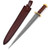 Empire Demolition Hand Forged Medieval Inspired Damascus Steel Dagger Short Sword w/ Authentic Sheesham Wood & Brass Hilt