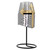 Distant Ambitions Miniature 20G Steel Templar Crusader Great Helm Helmet Replica w/ Brass Accents & Iron Stand Included