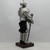 Miniature Full Armor Display - Polished Mild Steel with Wooden Stand