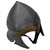 Norse Heritage Viking Battle Helmet with Brass Detailing Leather Liner Mild Steel Rounded Design