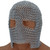 Chainmail Coif – Butted Ring Construction | Mild Steel | Full Face Head and Neck Coverage