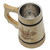 Natural Mango Wood Tankard with Stainless Steel Lining and Medieval-Style Handle