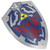 Vibrant Painted Zelda Shield – 25 Inches with Sturdy Handle and Adjustable Belt