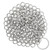 Round Chainmail Stainless Steel Scrubber with Handle Ring for Heavy-Duty Use