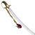 Exquisite Polish Army Ceremonial Sword with Engraved EN45 Steel Blade and Brass Hilt