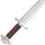 Viking Sword with EN45 Steel Blade and Nickel Silver-Plated Guard