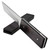 Full Tang Tanto Knife - 14cm Stainless Steel Blade with Ebony Handle