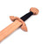 Celtic Wood Sword with Leather Wrap and Wood Scabbard - Late Viking Style Sword