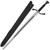 Folded Steel Full Tang Longsword with Leather Sheath