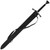 Premium High Carbon Steel Sword – Full Tang Construction with Leather Sheath