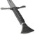 Premium High Carbon Steel Sword – Full Tang Construction with Leather Sheath