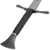 Premium High Carbon Steel Sword – Full Tang Construction with Leather Sheath