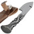 Hand-Forged Railroad Spike Hunting Knife with Sheath