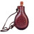 Teardrop Leather Water Bottle – 36oz Leather-Lined Celtic Bottle with Wooden Stopper
