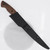 Tactical Slim Fillet Knife –Black Blade, Hardwood Handle & Belt Clip Sheath