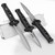 3-Piece Ninja Boot Knife Set – Full Tang Throwers with Rubber Grip & Nylon Sheath