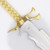 Gold Handle Arabian Scimitar with Eagle Sheath