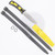 Yellow & Black Stainless Steel Diving Knife with Sheath and Straps