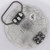 Pewter Templar Cross Spiderweb Belt Buckle
