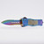 Rainbow Finish OTF Automatic Knife with Nylon Sheath