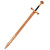 Handcrafted Wooden Practice Sword – Etched Medieval Training Longsword
